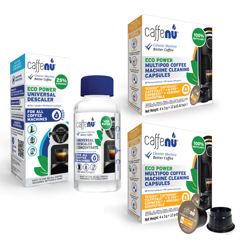 Caffenu Multipod Coffee Machine Cleaning Kit - K-fee & Caffitaly compatible