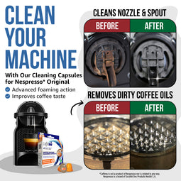 Caffenu Coffee Machine Cleaning Capsules - Nespresso compatible