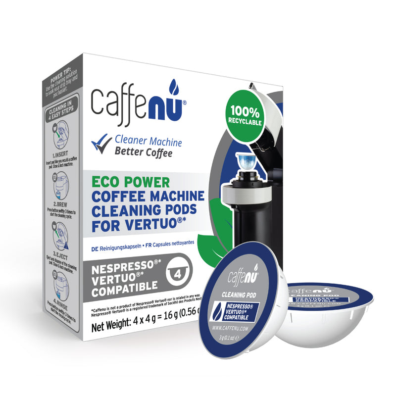 Caffenu Coffee Machine Cleaning Pods - Nespresso Vertuo compatible