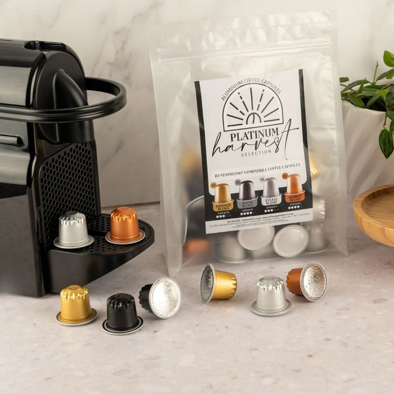 Platinum Selection - 40 Aluminium Nespresso Compatible Coffee Capsules