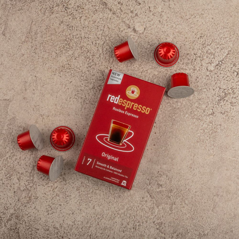 red espresso Original Rooibos - 10 Aluminium Nespresso compatible capsules