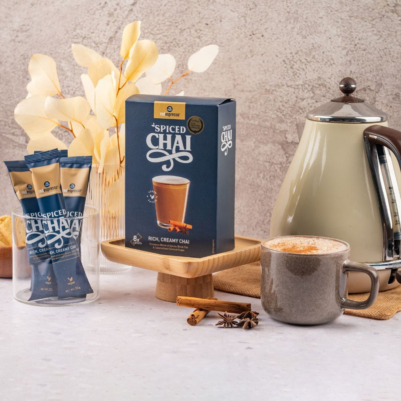 red espresso - Instant Spiced Chai Latte Sachets Vegan friendly 8 x 22g