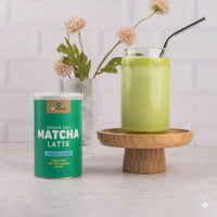 red espresso - Instant Green Tea Matcha Reduced Sugar Latte 150g Tin