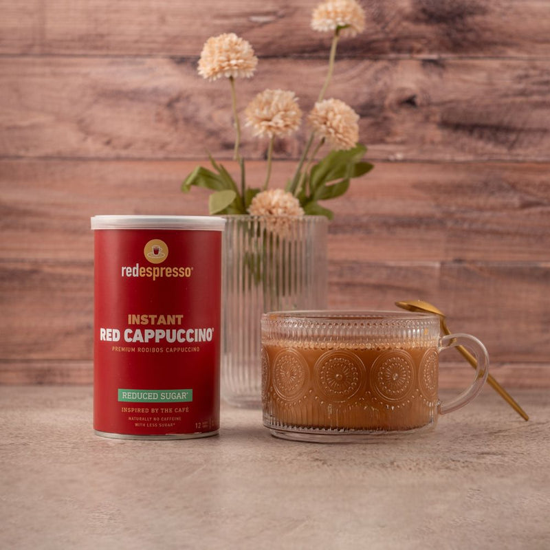 red espresso - Instant Rooibos Red Cappuccino Reduced Sugar 120g Tin