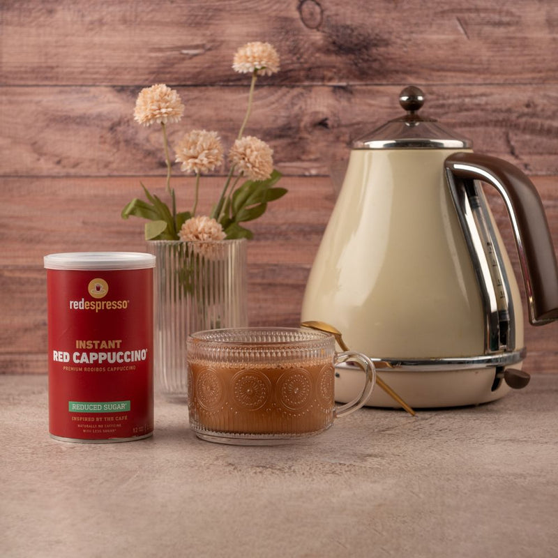 red espresso - Instant Rooibos Red Cappuccino Reduced Sugar 120g Tin