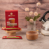 red espresso - Instant Red Cappuccino Reduced Sugar Sachets 10 x 11g