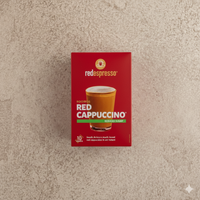 red espresso - Instant Red Cappuccino Reduced Sugar Sachets 10 x 11g