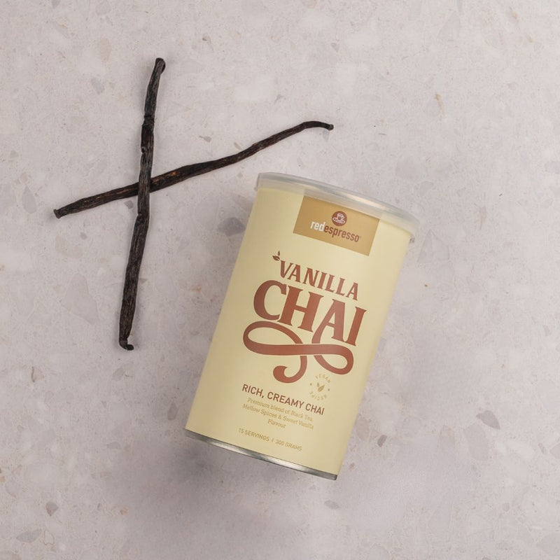 red espresso - Instant Vanilla Chai Latte 300g Tin - 15 Servings