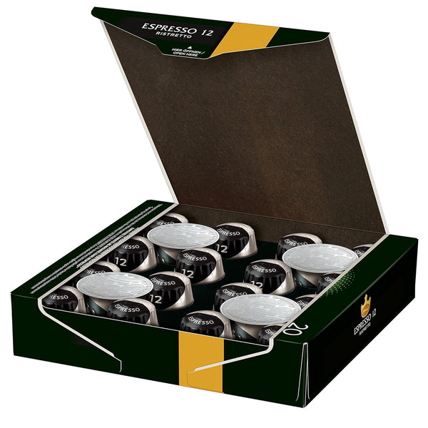 Jacobs ESP Ristretto - 20 Aluminium Nespresso compatible coffee capsules