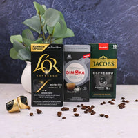 Premium Ristretto Coffee Selection - 30 Aluminium Nespresso compatible coffee capsules