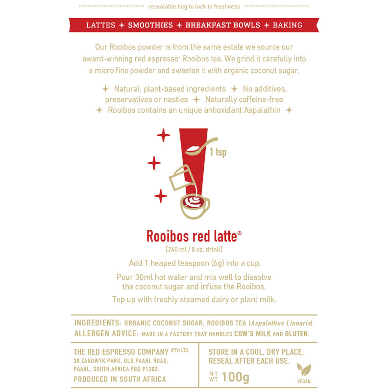 red espresso - Rooibos Matcha Superfood Latte Mix 100g