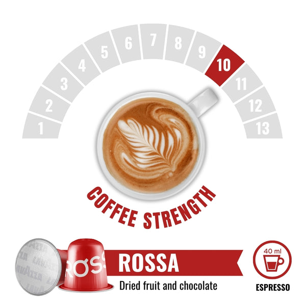 Lavazza Rossa Maxi Pack – 30 Aluminium Nespresso compatible coffee capsules