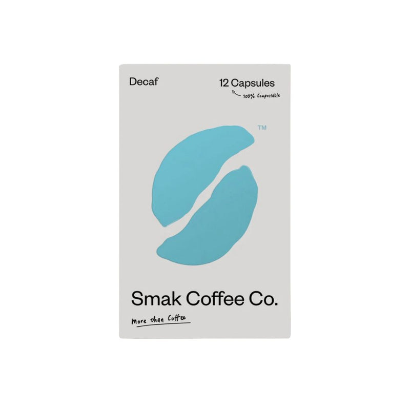 Smak Decaf - 12 Compostable Nespresso compatible coffee capsules