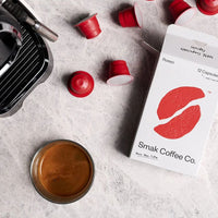 Smak Rosso - 12 Compostable Nespresso compatible coffee capsules