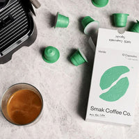 Smak Verde - 12 Compostable Nespresso compatible coffee capsules