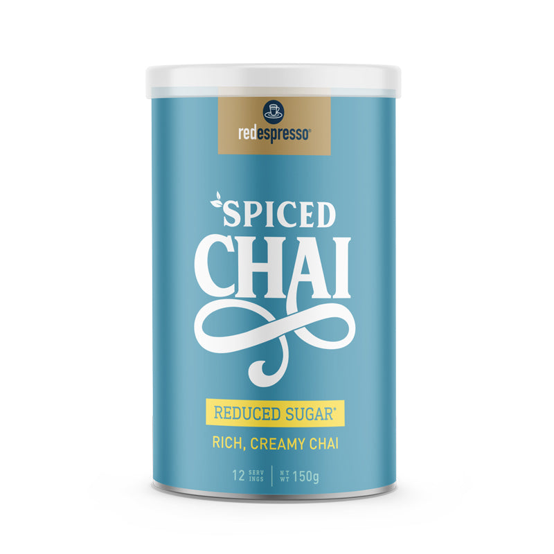 red espresso - Instant Spiced Chai Reduced Sugar Latte 150g Tin - 12 Servings
