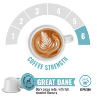 Terbodore The Great Dane – 10 Compostable Nespresso compatible coffee capsules