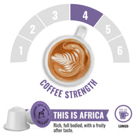 Terbodore This is Africa – 10 Compostable Nespresso compatible coffee capsules