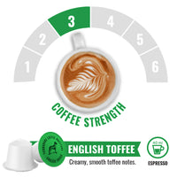 Terbodore English Toffee – 10 Compostable Nespresso compatible coffee capsules