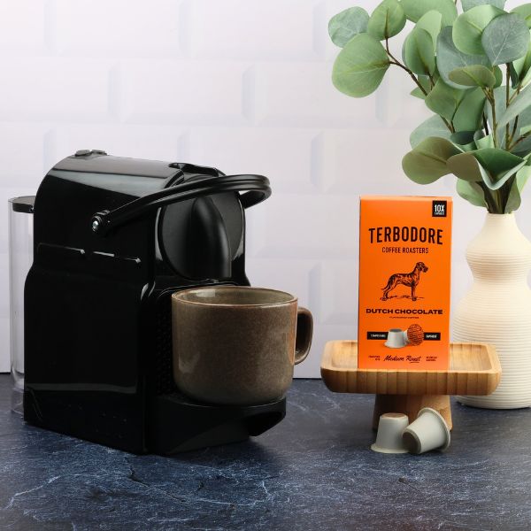 Terbodore Dutch Chocolate – 10 Compostable Nespresso compatible coffee capsules