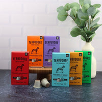 Terbodore Full Range Variety - 60 Compostable Nespresso compatible coffee capsules