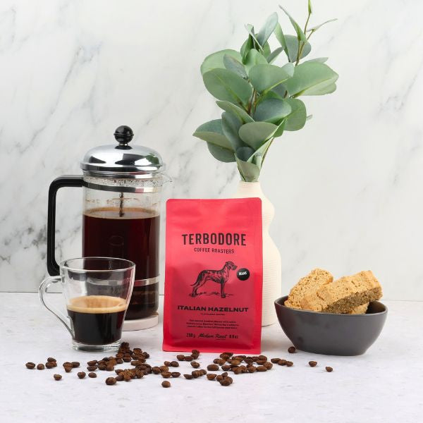 Terbodore Italian Hazelnut Coffee Beans - 250g