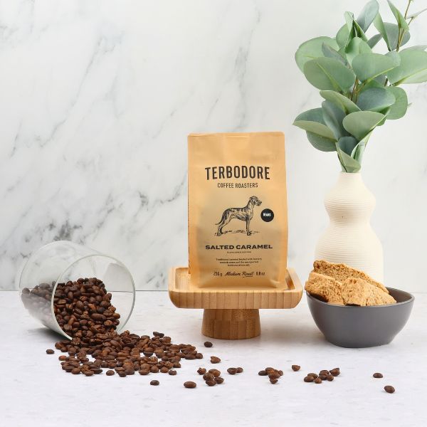 Terbodore Salted Caramel Coffee Beans - 250g