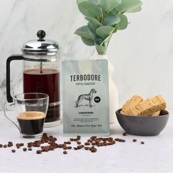Terbodore Unwind Decaf Coffee Beans - 250g