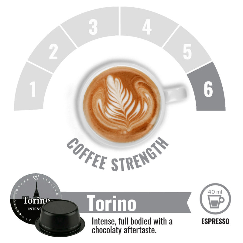 Torino - Lavazza A Modo Mio compatible coffee capsules