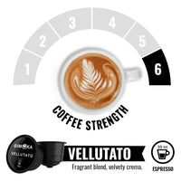 Gimoka Vellutato - 16 Nescafe Dolce Gusto compatible coffee capsules