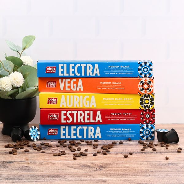 vida e caffè Full Range Variety - 50 Nespresso compatible coffee capsules