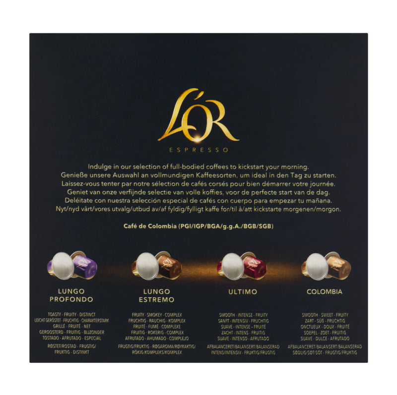 L'OR Breakfast Collection - 40 Aluminium Nespresso compatible coffee capsules