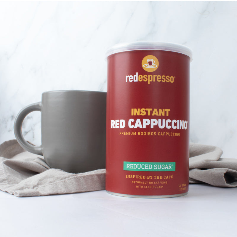 red espresso - Instant Rooibos Red Cappuccino Reduced Sugar 120g Tin