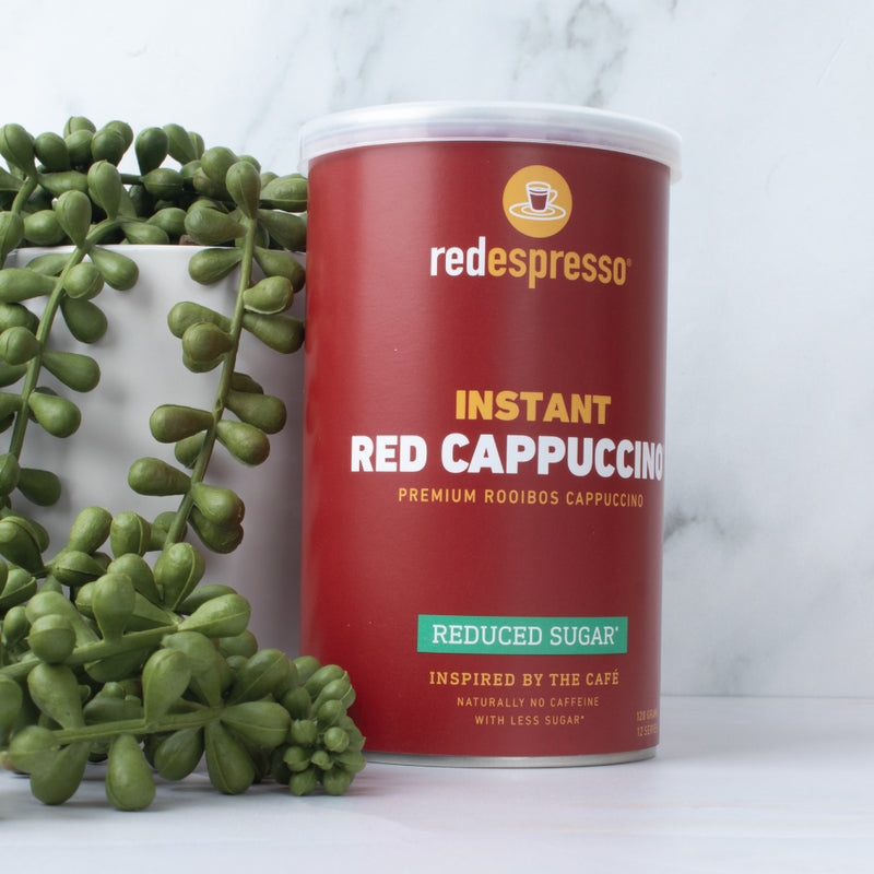 red espresso - Instant Rooibos Red Cappuccino Reduced Sugar 120g Tin