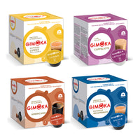 Gimoka All-rounder Variety - 64 Nescafe Dolce Gusto compatible coffee capsules