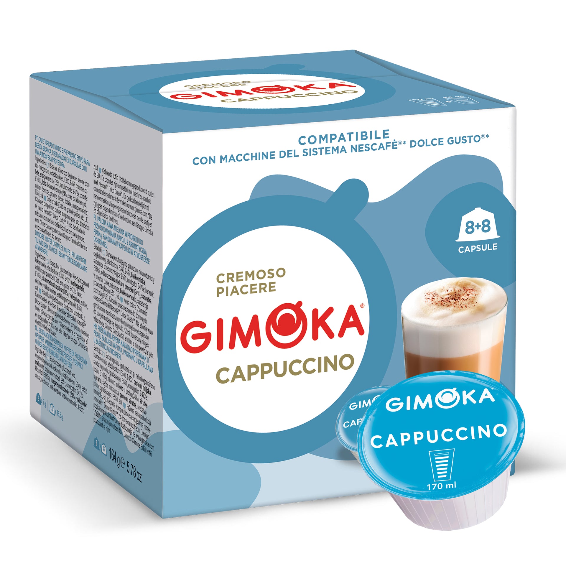 Dolce Gusto Cappuccino capsule de café 16 capsules