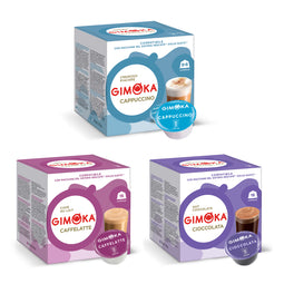 Gimoka Flavour Variety - 48 Nescafe Dolce Gusto compatible coffee capsules thumbnail