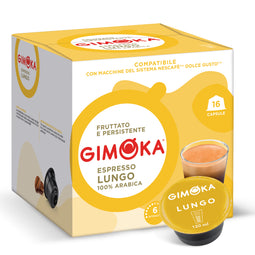 Gimoka Lungo - 16 Nescafe Dolce Gusto compatible coffee capsules thumbnail