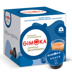 Gimoka Soave Decaffe - 16 Nescafe Dolce Gusto compatible coffee capsules thumbnail