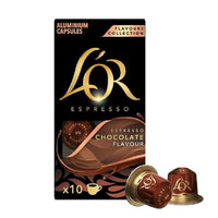 L'OR Flavours Collection Chocolate - 10 Aluminium Nespresso compatible coffee capsules