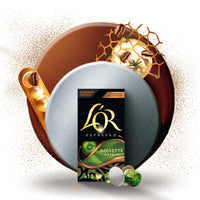 L'OR Flavours Collection Hazelnut - 10 Aluminium Nespresso compatible coffee capsules