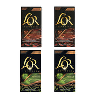 L'OR Flavours Collection Full Range - 40 Aluminium Nespresso compatible coffee capsules