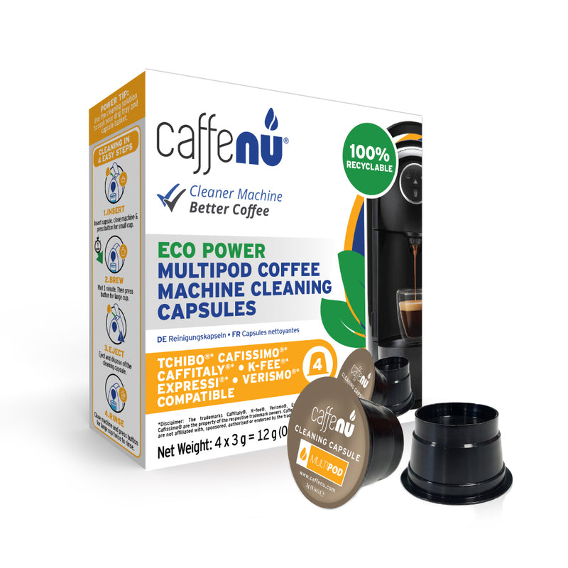 Caffenu Multipod Coffee Machine Cleaning Capsules - K-fee & Caffitaly compatible