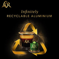 L'OR Limited Creations - 10 Aluminium Nespresso compatible coffee capsules