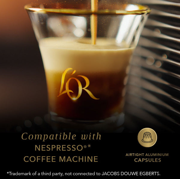 L'OR Limited Creations - 10 Aluminium Nespresso compatible coffee capsules