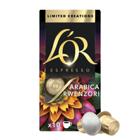 L'OR Limited Creations - 10 Aluminium Nespresso compatible coffee capsules