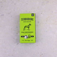 Terbodore Mac Espresso – 10 Compostable Nespresso compatible coffee capsules