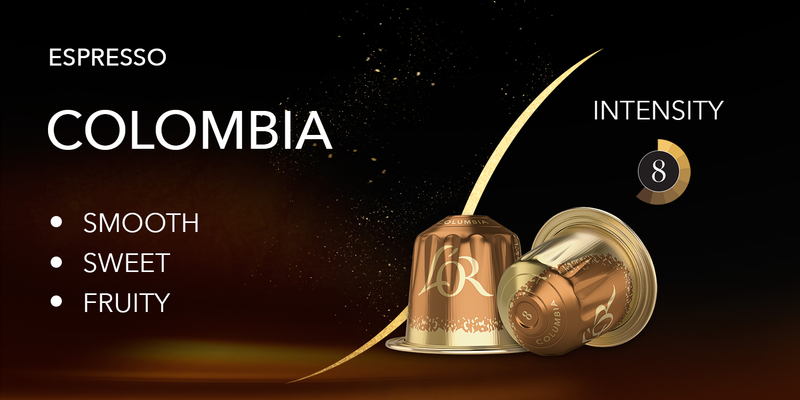 L'OR Colombia - 10 Aluminium Nespresso compatible coffee capsules