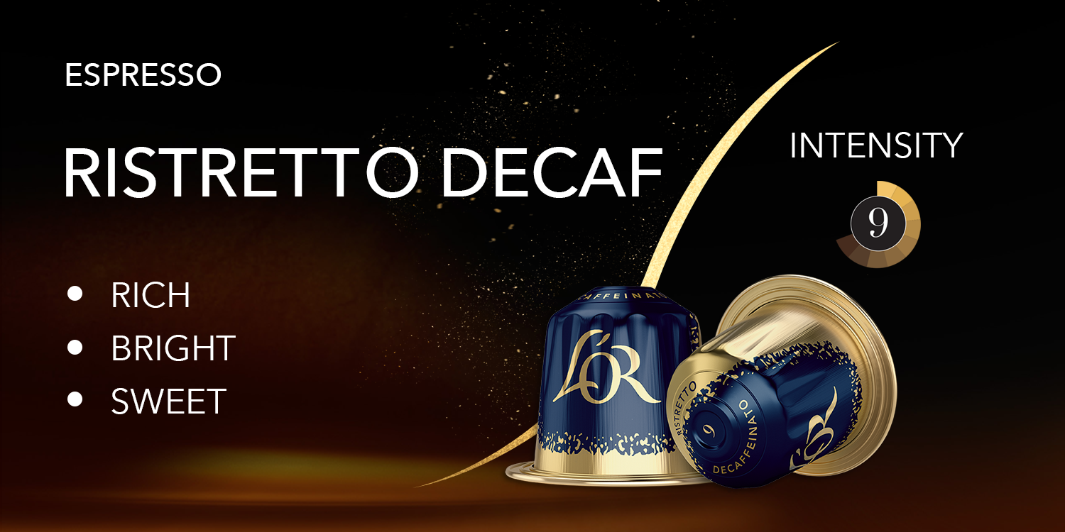L OR Ristretto Decaf 10 Aluminium Nespresso compatible coffee