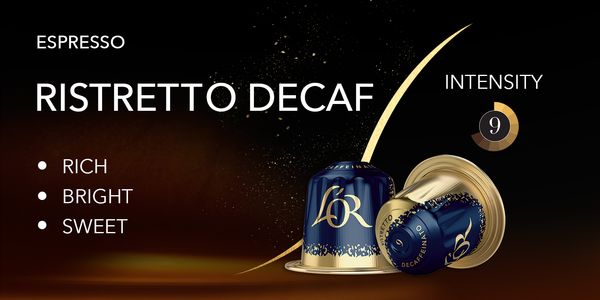 L'OR Ristretto Decaf - 10 Aluminium Nespresso compatible coffee capsules